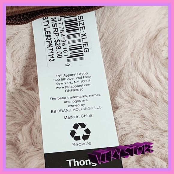 NWT Colorful Trio: {BEBE} Intimates, Size XLARGE NWT - Picture 2 of 5